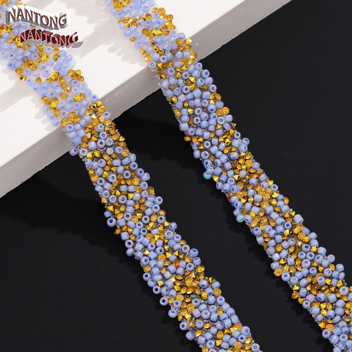 Wholesale 10pcs/pack Double-Sided Adhesive Hot Melt Backing 1. 5cm Wide Diamond Belt